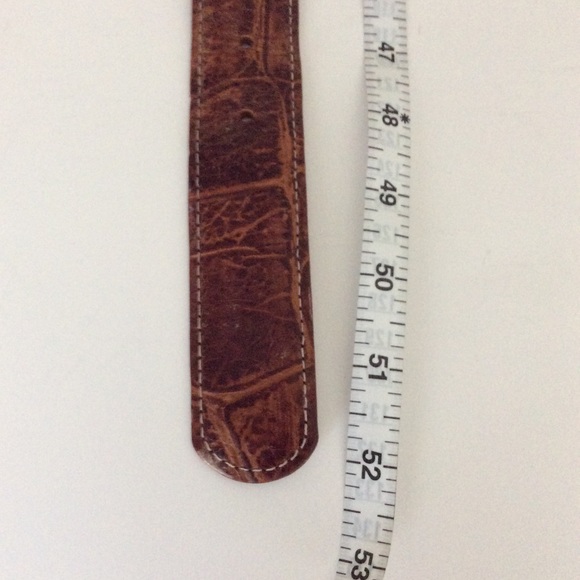 Moore & Giles Belt Mens Size 44 Leather Silver Buckle - Picture 10 of 11